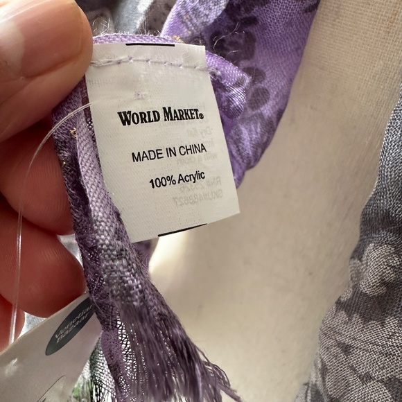 NWT World Market Paisley Design Scarf - Picture 3 of 5